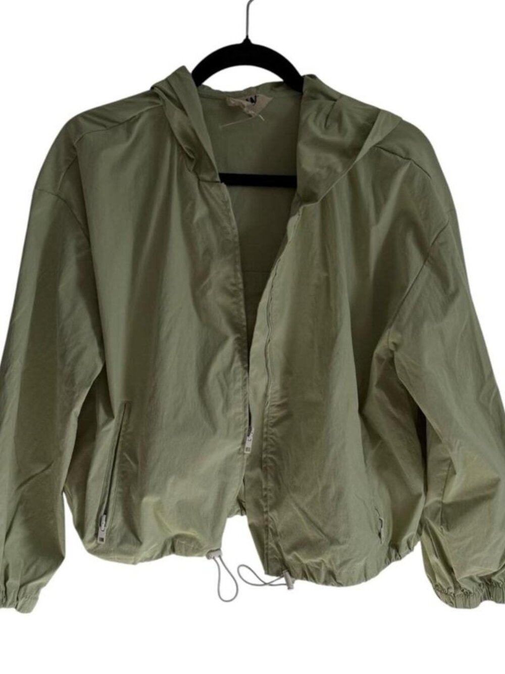 Madewell Light Green Cinched Waist Outdoor Active Jacket, Size Medium